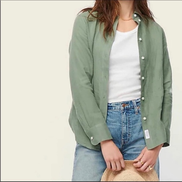 J. Crew Tops J Crew Irish Linen Baird Mcnutt Classic Buttonfront